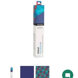 Cricut Infusible Ink Sheets - Blue and Red Floral